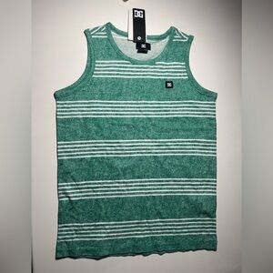 NWT DC Kids Mint and White Striped Sleeveless Top